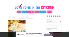Desktop Screenshot of lovetobeinthekitchen.com